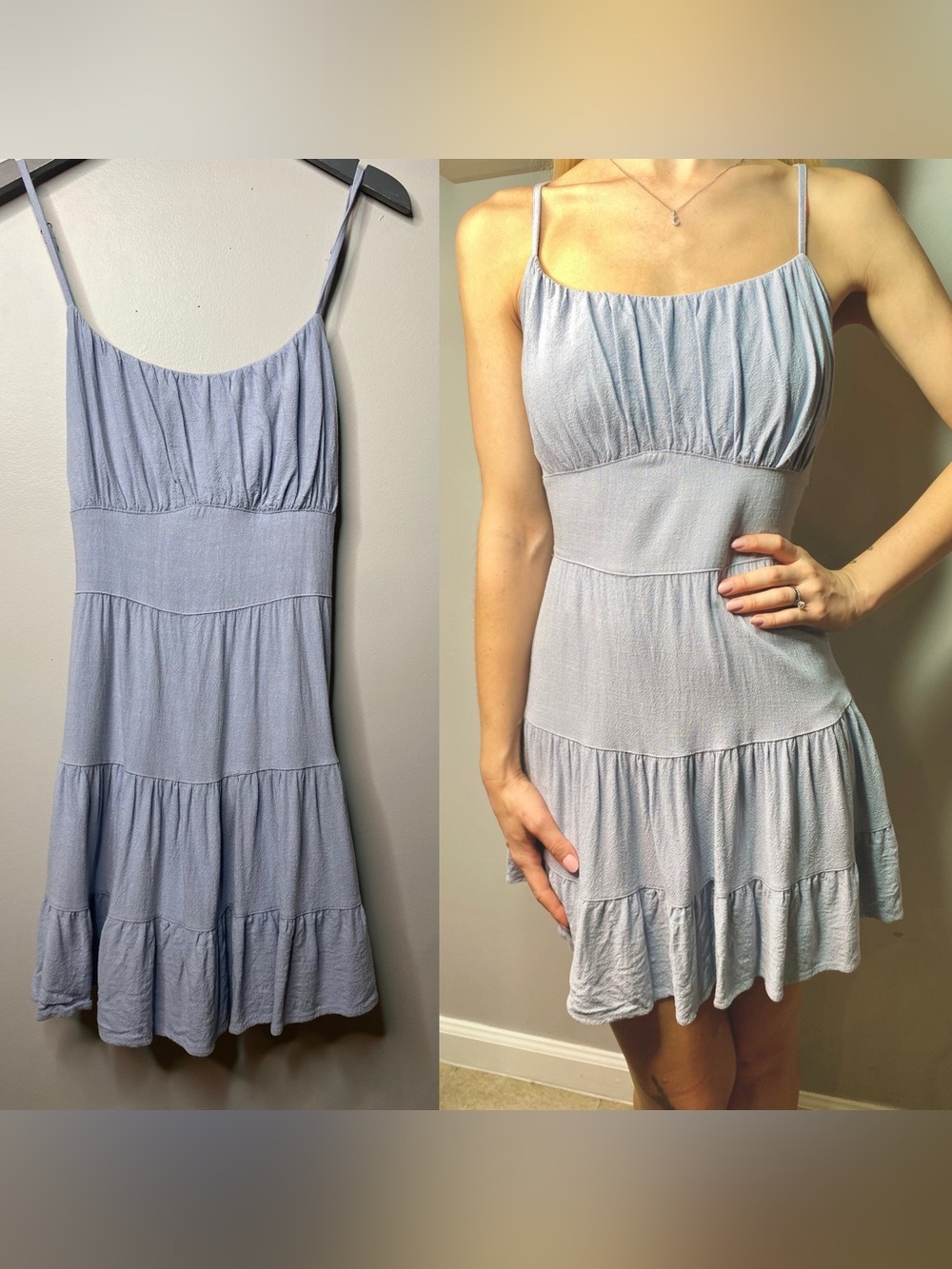 Vintage Havana Powder Blue Sundress.